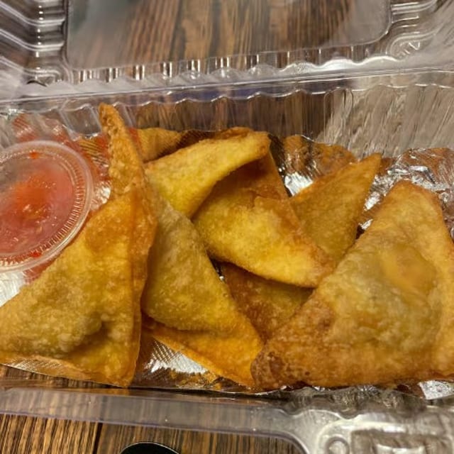 Cream Cheese Crab Meat Wonton.